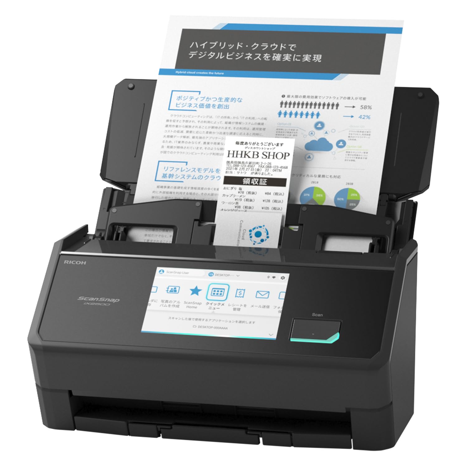 Amazon | リコー PFU ドキュメントスキャナー ScanSnap iX2500 (高速毎
